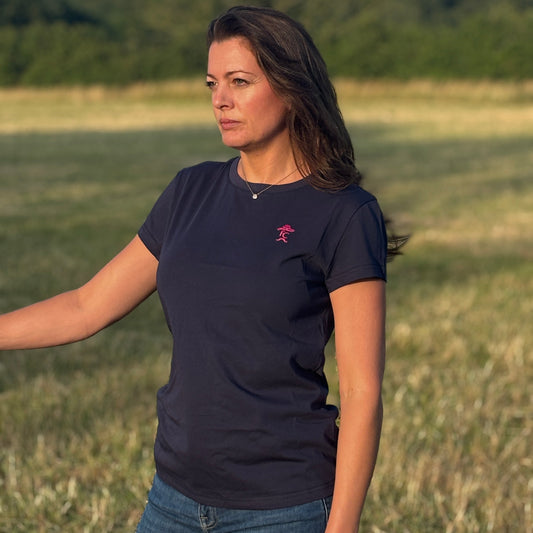 Navy ladies t-shirt