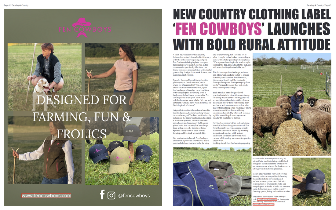 Fen Cowboys Featured in Farming and Country’s September Edition