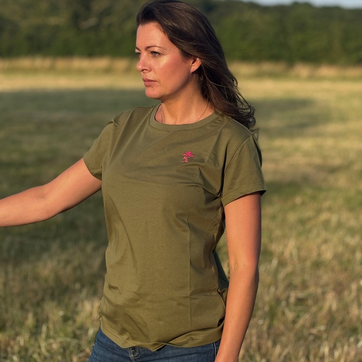 Khaki ladies t-shirt