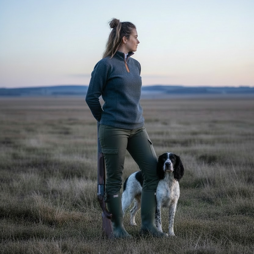 Hereward Grey & Orange Quarter Zip